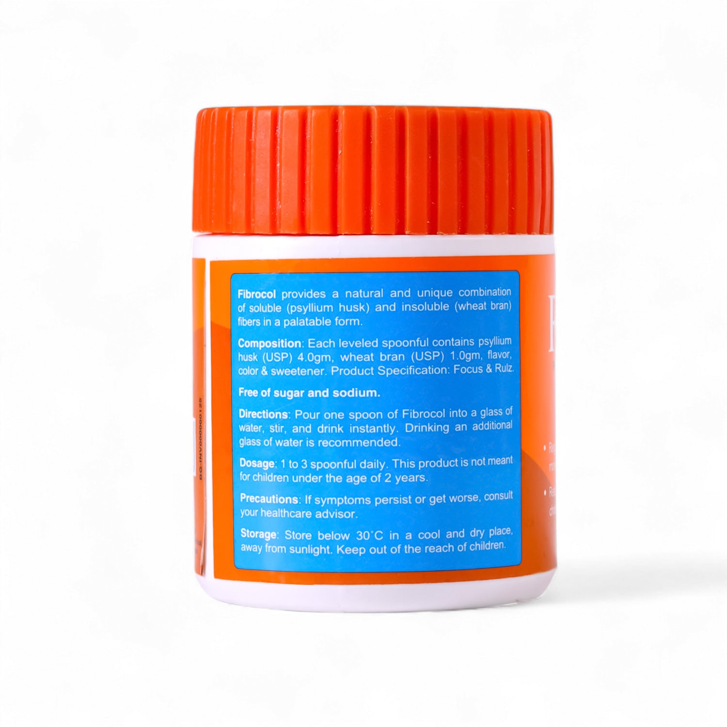 Fibrocol Orange Jar